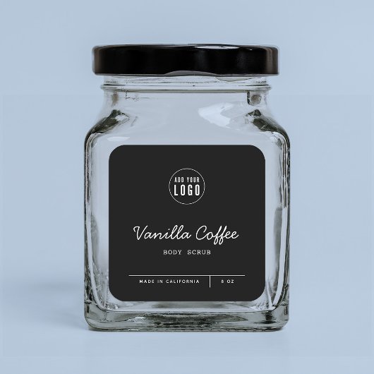 カスタムロゴの追加スクリプト行の製品ラベル スクエアシール