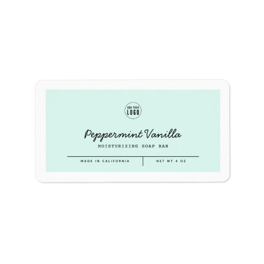 カスタムロゴの追加スクリプト行の製品ラベル ラベル (正面)