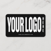 カスタムロゴの追加ソーシャルメディアQRコード 名刺 (正面)