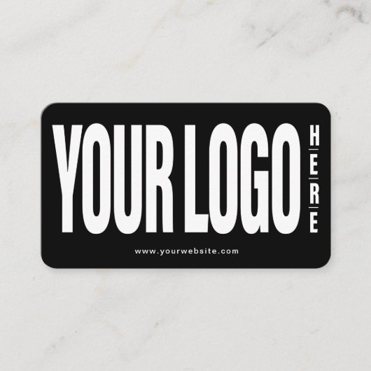 カスタムロゴの追加ソーシャルメディアQRコード 名刺 (正面)