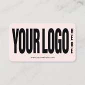 カスタムロゴの追加ソーシャルメディアQRコード 名刺 (正面)