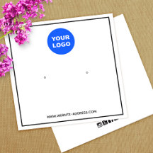 カスタムロゴの追加ホワイトイヤリングジュエリー表示