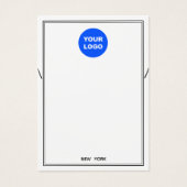 カスタムロゴの追加ホワイトネックレスブレスレットディスプレイ (正面)