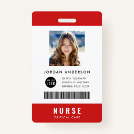 カスタムロゴの追加Medical Employee Photo ID バッジ