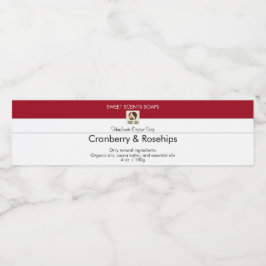 カスタムロゴの追加Red Soapバーボトルラベル ペットボトルラベル