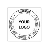 カスタムロゴまたはフォトアドレス丸ゴム印 ラバースタンプ (インプリント)