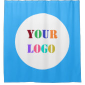 カスタムロゴまたはフォトシャワーカーテン色の選択 シャワーカーテン (正面)