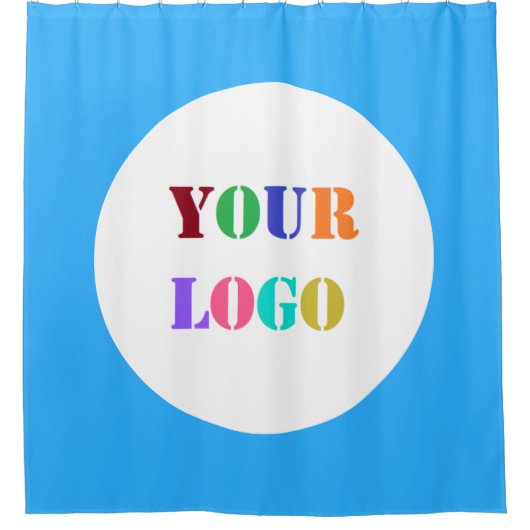 カスタムロゴまたはフォトシャワーカーテン色の選択 シャワーカーテン (正面)
