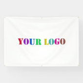 カスタムロゴまたはフォトビジネスのプロモーションバナー 横断幕 (横)