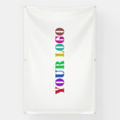 カスタムロゴまたはフォトビジネスのプロモーションバナー 横断幕 (縦)