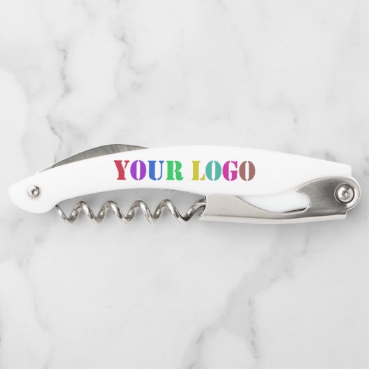カスタムロゴまたはフォトビジネスウェイターのCorkscrew ソムリエナイフ (裏面)