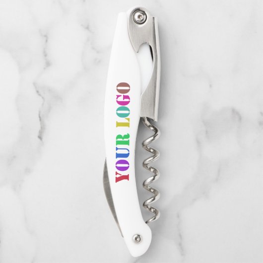 カスタムロゴまたはフォトビジネスウェイターのCorkscrew ソムリエナイフ (裏面)