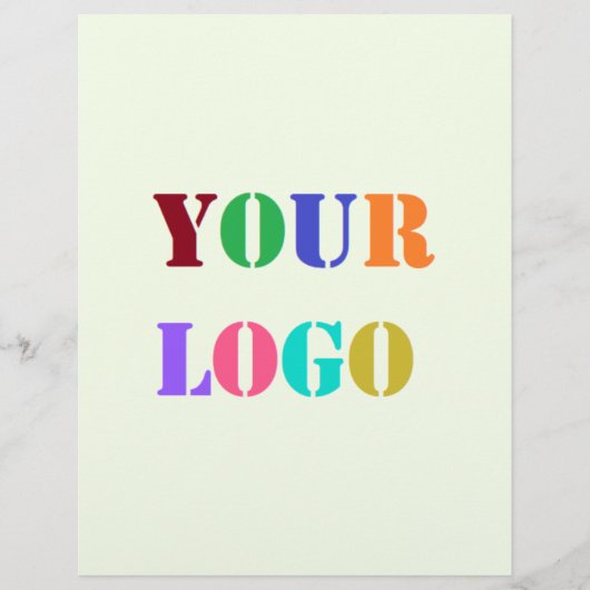 カスタムロゴまたはフォトビジネスフライヤーテンプレート チラシ (正面)