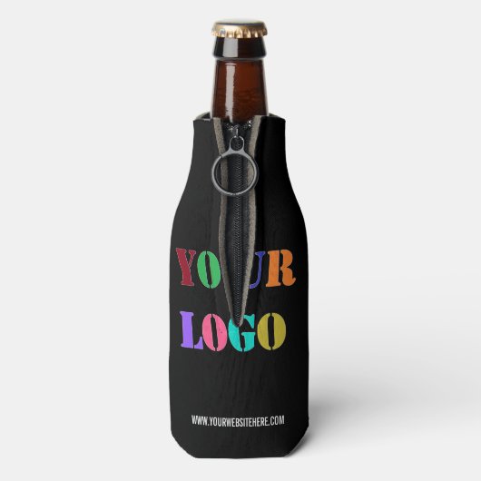 カスタムロゴまたはフォト文字のクールボトルお使いの色 ボトルクーラー (ボトル裏面)