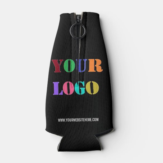 カスタムロゴまたはフォト文字のクールボトルお使いの色 ボトルクーラー (裏面)