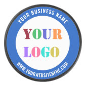 カスタムロゴまたはフォト文字ホッケーパックの色 アイスホッケーパック (正面)