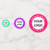 カスタムロゴまたは写真と文字紙吹雪の色 コンフェッティ (裏面)