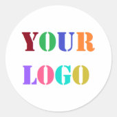 カスタムロゴまたは写真プロモーションビジネスステッカー ラウンドシール (正面)