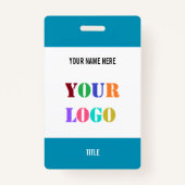 カスタムロゴまたは写真名のタイトルパーソナライズされたバッジ バッジ (正面)