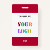 カスタムロゴまたは写真名のタイトルパーソナライズされたバッジ バッジ (裏面)