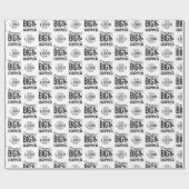 カスタムロゴやる気を起こさせるドリームビッグビジネス ラッピングペーパー (フラット)