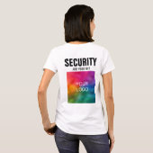 カスタムロゴをここにアップロードするWoens Security Tシャツ (裏面フル)
