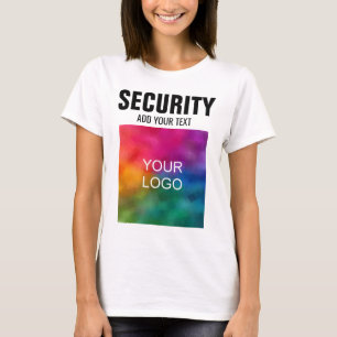 カスタムロゴをここにアップロードするWoens Security Tシャツ