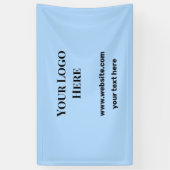 カスタムロゴを追加してください ここにウェブサイトを掲載して ありがとう   バナー 横断幕 (縦)