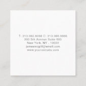 カスタムロゴを追加するミニマルSquare Business スクエア名刺 (裏面)