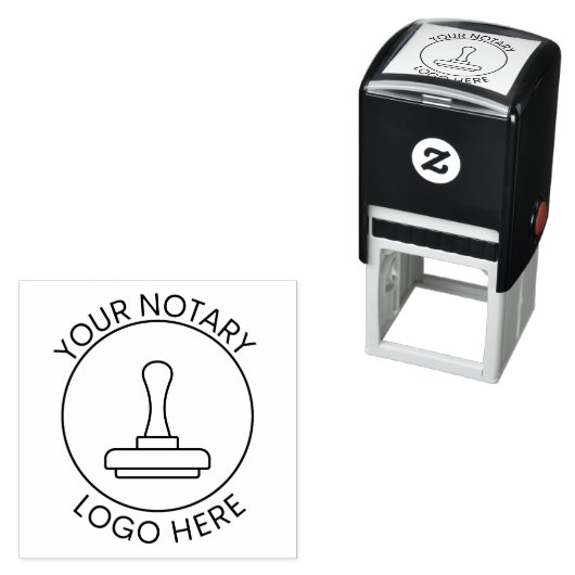 カスタムロゴを追加カスタム公証人ブランディング自己インク セルフインキングスタンプ (インサイチュ)