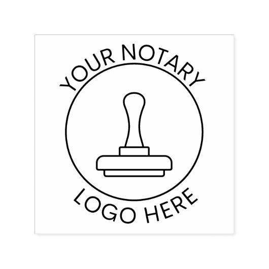カスタムロゴを追加カスタム公証人ブランディング自己インク セルフインキングスタンプ (デザイン)