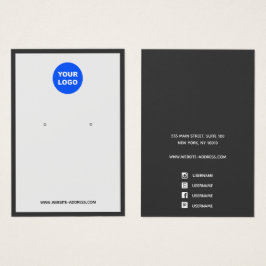 カスタムロゴを追加ダークグレーイヤリングジュエリーディスプレイ