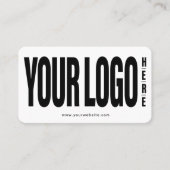 カスタムロゴを追加モダンするQRコード 名刺 (正面)