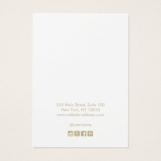 カスタムロゴを追加ライトピンク淡い色のイヤリングディスプレイ (裏面)