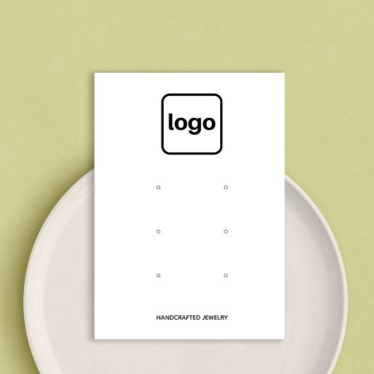 カスタムロゴを追加6つのイヤリング穴セット表示