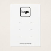 カスタムロゴを追加6つのイヤリング穴セット表示 (正面)