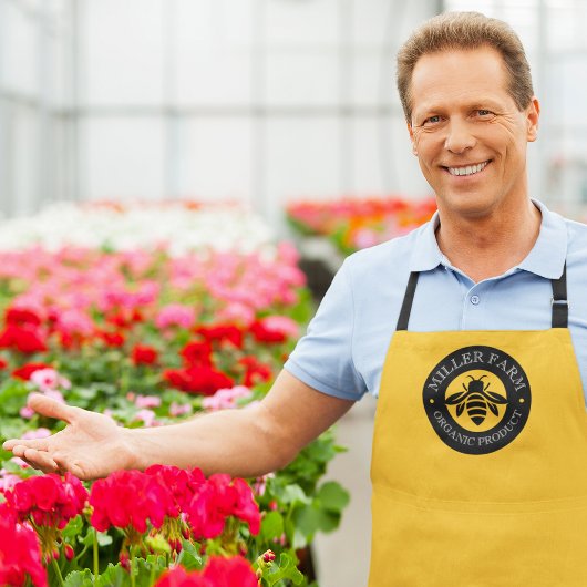 カスタムロゴイエロービーキーパーアピアリストファームシェフ エプロン