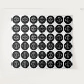 カスタムロゴイベントの背景ステップと繰り返し タペストリー (正面(横))