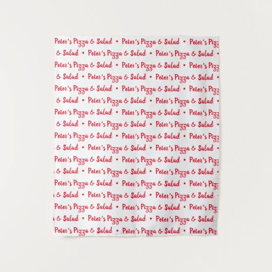 カスタムロゴイベントの背景ステップと繰り返し タペストリー (正面)