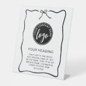 カスタムロゴイベントリボンフレーム記号 台座サイン (正面)