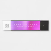 カスタムロゴエグゼクティブパープルピンクプロフェッショナル サインプレート (正面)