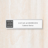 カスタムロゴエグゼクティブブラックプロフェッショナルドアサイン サインプレート (正面)