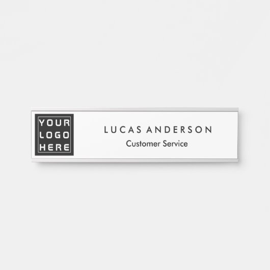 カスタムロゴエグゼクティブブラックプロフェッショナルドアサイン サインプレート (正面)