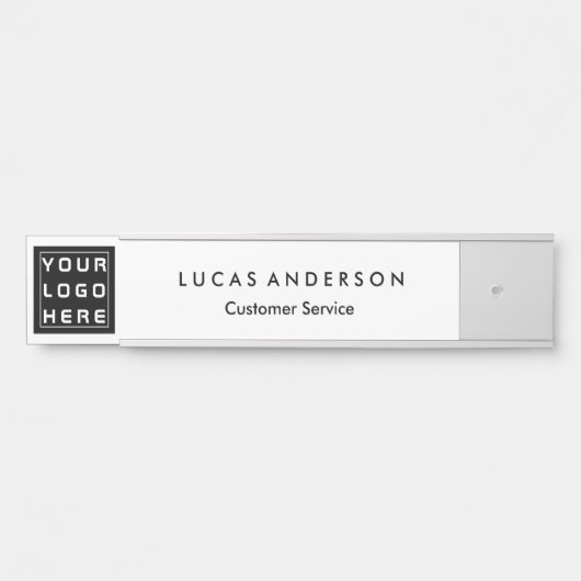 カスタムロゴエグゼクティブブラックプロフェッショナルドアサイン サインプレート (正面)