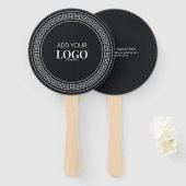 カスタムロゴエレガントの企業の促進ミニマル ハンドファン (正面&裏面)