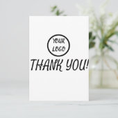 カスタムロゴエレガントモダンサンキューカード サンキューカード (スタンド正面)