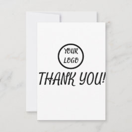 カスタムロゴエレガントモダンサンキューカード サンキューカード
