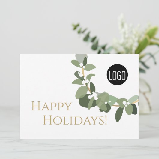 カスタムロゴエレガントユーカリリースグリーン金ゴールド シーズンカード (スタンド正面)