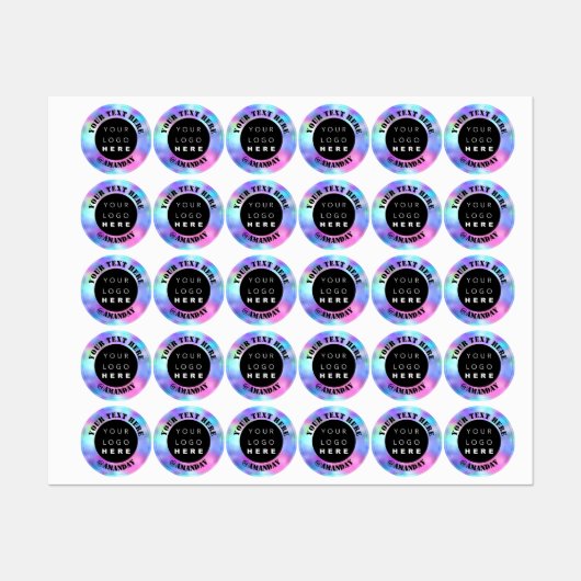 カスタムロゴオンラインストアファッションブティックホログラフ ラベル (シート)