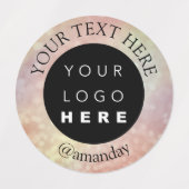 カスタムロゴオンラインストアファッションブティック ラベル (デザイン1)